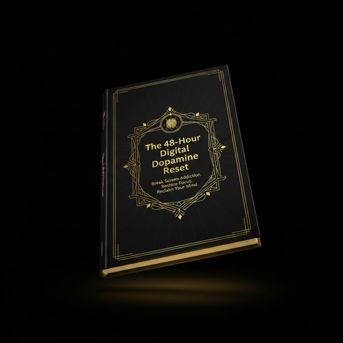 48-Hour Digital Dopamine Reset 3D Mockup