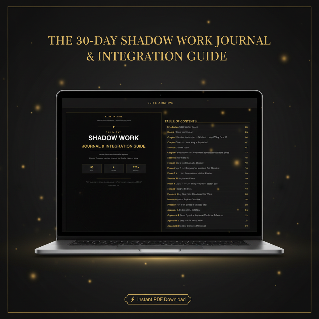 Shadow Work Journal — Laptop Mockup